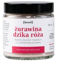 Iossi, maseczka z czerwoną glinką Żurawina & Dzika Róża, 120 ml
