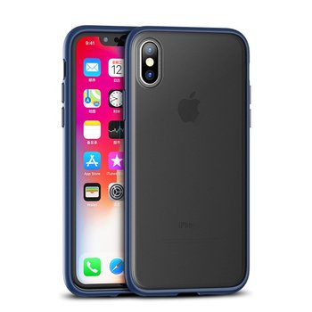 iPaky Cucoloris wytrzymałe etui pokrowiec iPhone XS Max niebieski - Niebieski - iPaky