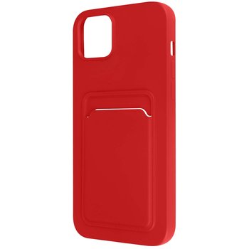 Iphone 14 Plus Etui Elastyczne Silikonowe Etui Na Karty Czerwone - Avizar