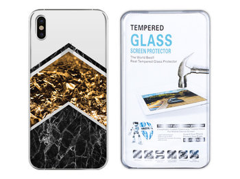 Iphone Xs Etui Marmur Nadruk Kreatui Case + Szkło - Kreatui