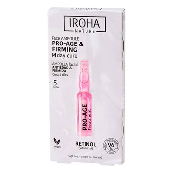 Iroha Nature, Retinol Pro-Age Face Ampoule, Przeciwstarzeniowo-ujędrniające ampułki do twarzy z retinolem, 5x1.5 ml - Iroha Nature