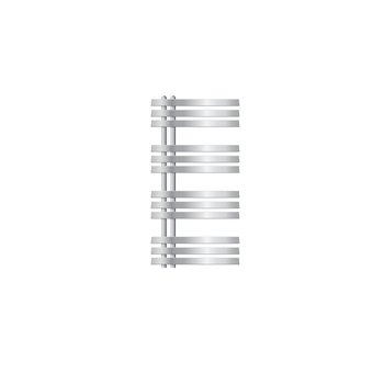 Iron EM Radiator Grzejnik ręcznikowy Grzejnik łazienkowy srebrny 50x100cm - LuxeBath