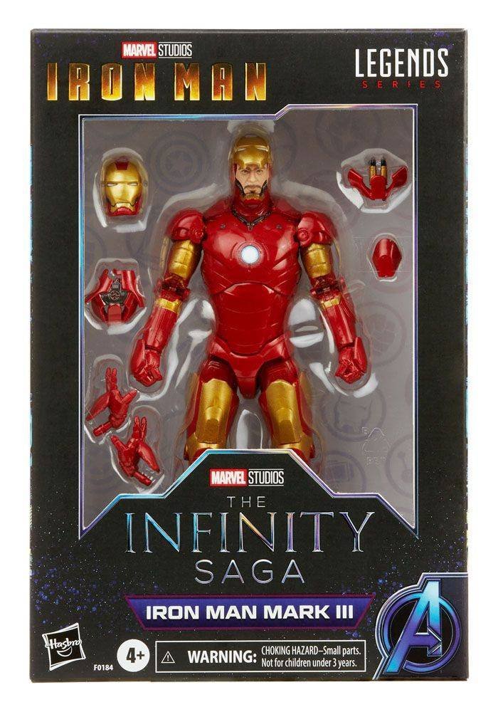 Marvel Legends Iron Man (Model 01) Actionfigur – 15 Cm, 60th Anniversary Edition, Mit 6 Zubehörteilen