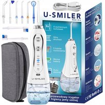 IRYGATOR BEZPRZEWODOWY + 8 DYSZ | U-Smiler HF-6 biały U-Smiler