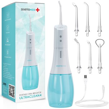 Irygator dentystyczny do zębów i jamy ustnej bezprzewodowy ULTRACLEAN 4 + 6 końcówek - SEVERNO Med