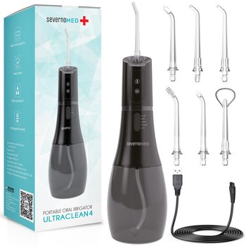 Irygator dentystyczny do zębów i jamy ustnej bezprzewodowy ULTRACLEAN 4 + 6 końcówek - SEVERNO Med