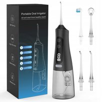 IRYGATOR DO ZĘBÓW BEZPRZEWODOWY DENTYSTYCZNY STOMATOLOGICZNY DO JAMY USTNEJ 300ml 4 DYSZE ETUI REWELACYJNY Mocny brak informacji