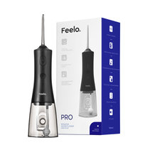 Irygator do zębów bezprzewodowy Feelo Pro Black 4 tryby pracy zbiornik 300ml Feelo