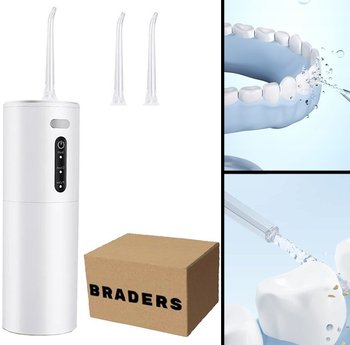 Irygator do Zębów Bezprzewodowy Usb 3 Tryby 2 Dysze Dentystyczny Braders - Braders