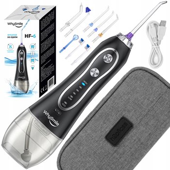 Irygator Do Zębów Dentystyczny Bezprzewodowy 5 Trybów 8 Dysz +Etui Podróżne Hf-6 - LOGIT