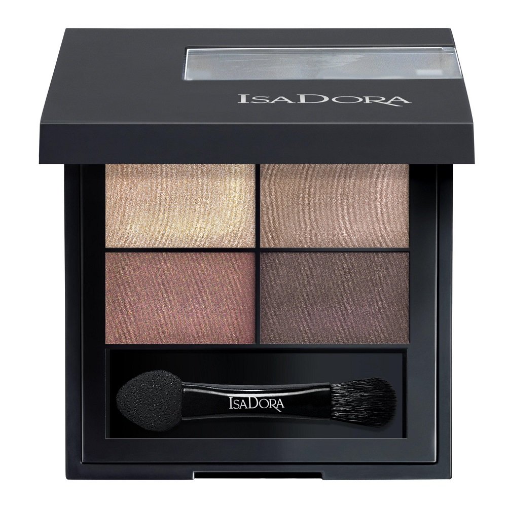 Isadora, Eye Shadow Quartet, Poczwórne cienie do powiek, 10 Boho Browns