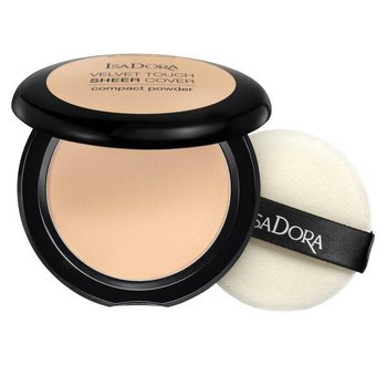 Isadora, Velvet Touch Sheer Cover Compact Powder matujący puder prasowany 42 Warm Vanilla 7.5g - Isadora