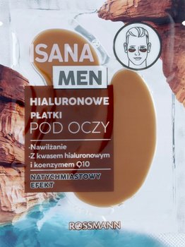 ISANA MEN Płatki pod oczy hydrożelowe z kwasem hialuronowym i koenzymem Q10 - Isana