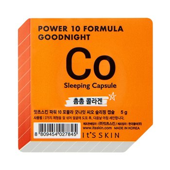 It's Skin, Power 10 Formula Good Night Sleeping Capsule CO, dwufazowa maseczka całonocna w kapsułce, 5 g - It's Skin