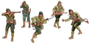 Italeri, Zestaw figurek kolekcjonerskich, WWII Japanese Infantry - Italeri