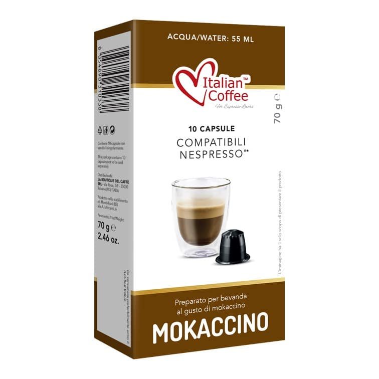 Фото - Кава Italian Coffee, Mokaccino, Kapsułki Do Nespresso, 10 Kapsułek