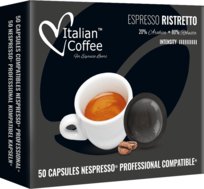 Italian Coffee, Ristretto, Kapsułki Kompatybilne Z Systemem Nespresso Professional, 50 Kapsułek