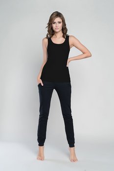 Italian fashion bluzka damska fanny szerokie ramiączko czarna - Italian Fashion