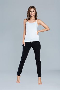 Italian Fashion Koszulka damska IBIZA wąskie ramiączko biała - XL - Italian Fashion