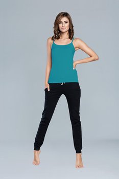 Italian Fashion Koszulka damska IBIZA wąskie ramiączko zielona - XL - Italian Fashion