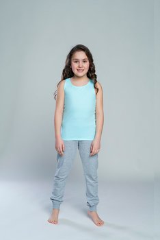 Italian Fashion Koszulka dziewczęca TOLA szerokie ramiączko pistacja - 12 - Italian Fashion