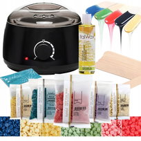 ItalWax Zestaw do depilacji bezpaskowej 5 x wosk twardy + podgrzewacz + preparaty + szpatułki ItalWax