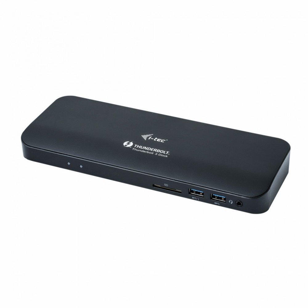 iTec, Stacja dokującaThunderbolt 3/USB-C Dual 4K Docking Station + USB-C to DisplayPort Cable (1,5m) + Power Delivery 60W-Zdjęcie-0