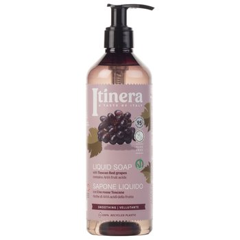 ITINERA Wygładzające mydło w płynie z toskańskimi czerwonymi winogronami, 95% naturalnych składników 370 ml 5 szt - sarcia.eu