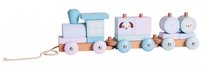 iWood, klocki drewniane pociąg zwierzątka Pastel IWOOD