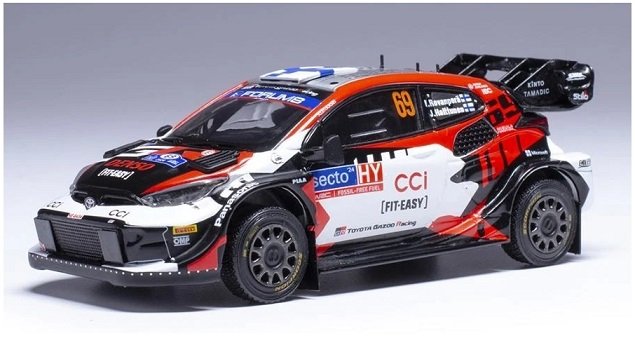 Modèle Réduit Toyota Yaris Rally1 Hybrid #69 Safari Rally Kenya 2024 - échelle 1/18 IXOMODELS