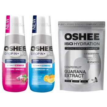 Izotonik OSHEE ISO Hydration GRAPEFRUIT GUARANA - 1050 g proszek elektrolity witaminy napój sportowy energy suplement - Oshee