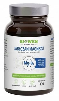 Jabłczan magnezu + B6 x 100 kapsułek BIOWEN - Biowen