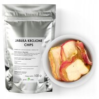 Jabłka Suszone Krojone Chipsy Jabłkowe 100G