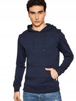 JACK&JONES BLUZA Z KAPTUREM GRANATOWA BASIC XS J9A JACK&JONES
