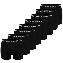 JACK&JONES Bokserki Męskie Czarne JJ9926 Bawełna Logo 8 pak Rozmiar L JACK & JONES