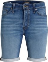 JACK & JONES JEANSOWE SPODENKI Z MANKIETEM NIEBIESKIE S 1N2A JACK&JONES