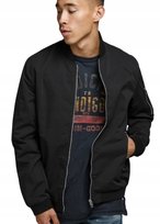 JACK&JONES KURTKA MĘSKA CZARNA BOMBERKA NA ZAMEK BASIC XXL J_A JACK&JONES