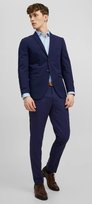 JACK&JONES MĘSKI GARNITUR GRANATOWY ELEGANCKI GŁADKI 56 6EA JACK&JONES