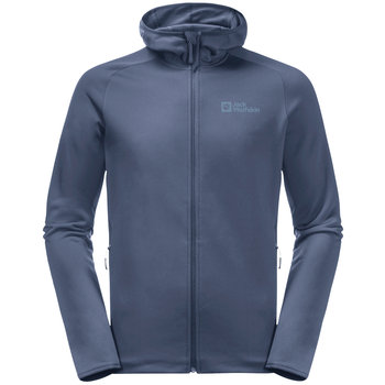 Jack Wolfskin Baiselberg Hooded FZ M 1710541-1292, Mężczyzna, Bluza, Niebieski - Jack Wolfskin