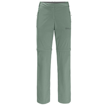 Jack Wolfskin Glastal Zip Off Pants W 1508151-4151, Kobieta, Spodnie, Zielony - Jack Wolfskin