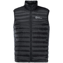 Jack Wolfskin Pack & Go Down Vest M 1207011-6000, Mężczyzna, Bezrękawnik, Czarny