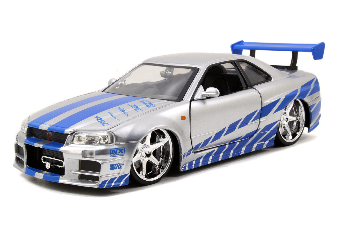 Jada Toys ブライアンニッサンスカイライン GT-R (BNR34) JADA FAST AND FURIOUS BRIAN'S NISSAN SKYLINE GT-R BNR34