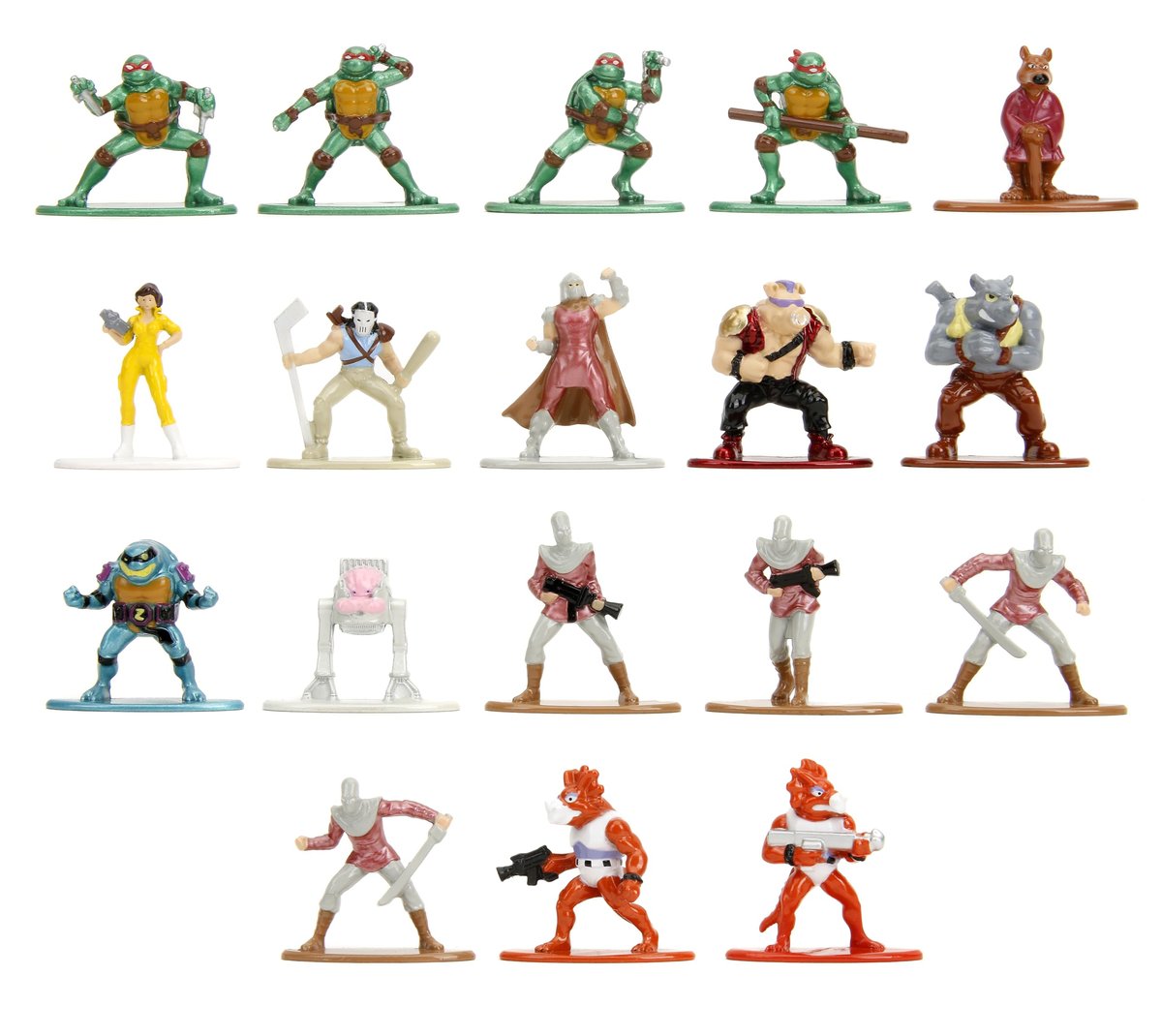 Jada Toys TMNT Metalfigs Wave 2 - 18 Statuette Tartarughe Ninja In Metallo Pressofuso 4,2 Cm - Giocattoli Da Collezione - 3