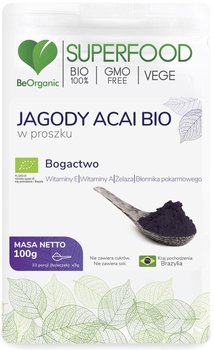 Jagody Acai BIO w proszku BeOrganic 100 g - BeOrganic