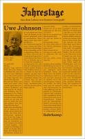 Jahrestage 3 - Johnson Uwe