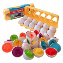 JAJKA Edukacja Układanka SORTER Dopasuj Kształt i Kolor MONTESSORI MEGADIDI