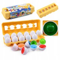 JAJKA SORTER UKŁADANKA EDUKACYJNA MONTESSORI PUZZLE DOPASUJ KSZTAŁTY CYFRY Midex