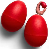 JAJKO GRZECHOTKA CZERWONE, muzyczne jajka marakasy, egg shaker Kazoo Polska
