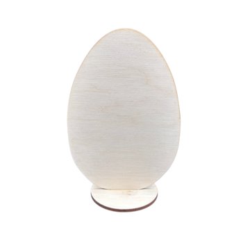 Jajko na Podstawce Dekor Wielkanocny Decoupage - Kolorowe Motki