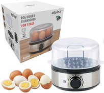 JAJOWAR ALPINA NA 7 JAJEK 400W STAL NIERDZEWNA USUWALNA TACA TIMER MIARKA